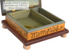 Keepsake Box – Lovely landscape with home in front of a lake design and "my stuff" inscribed inside the lid