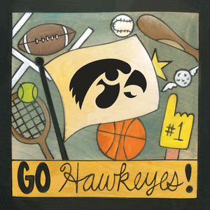 "#1 Fan" Plaque – Show your love of all things Hawkeyes with this printed plaque
