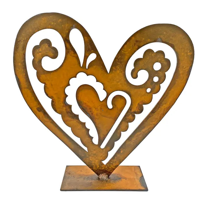 Paisley Heart Sculpture