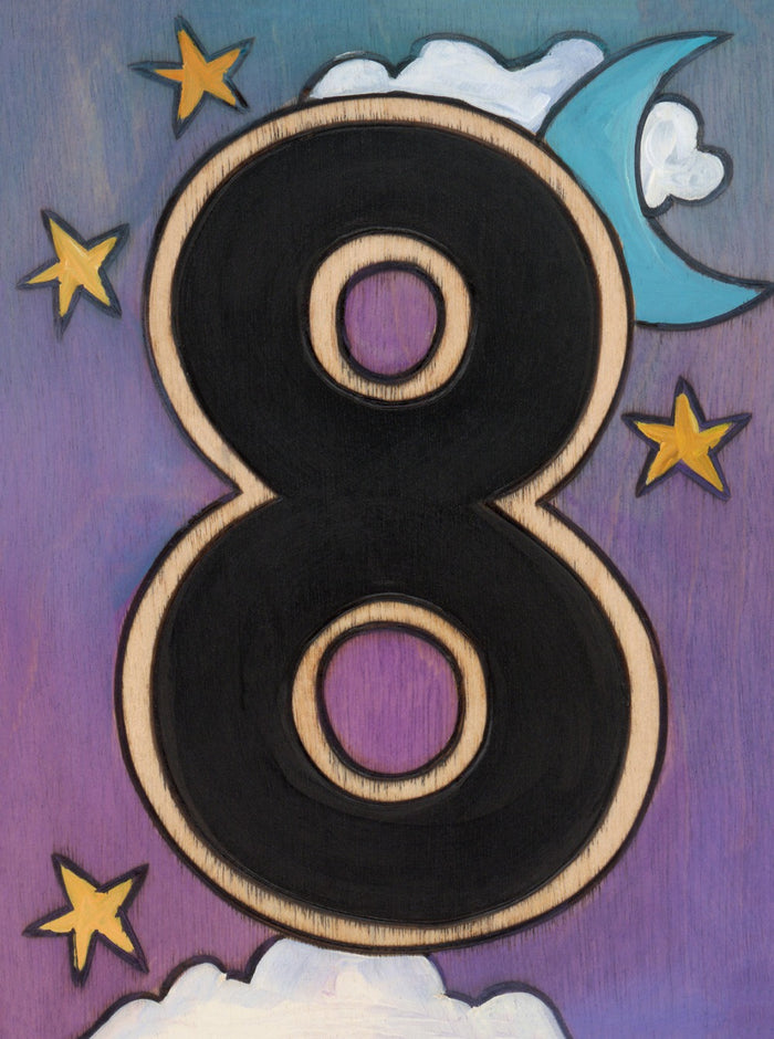 "8" House Number Plaque