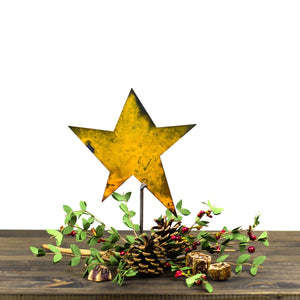 Collectible Star Sculpture – Little star sculpture is so versatile it looks great alone or to accent other tabletop displays for Christmas, 4th of July, or all year round small displayed with pinecones