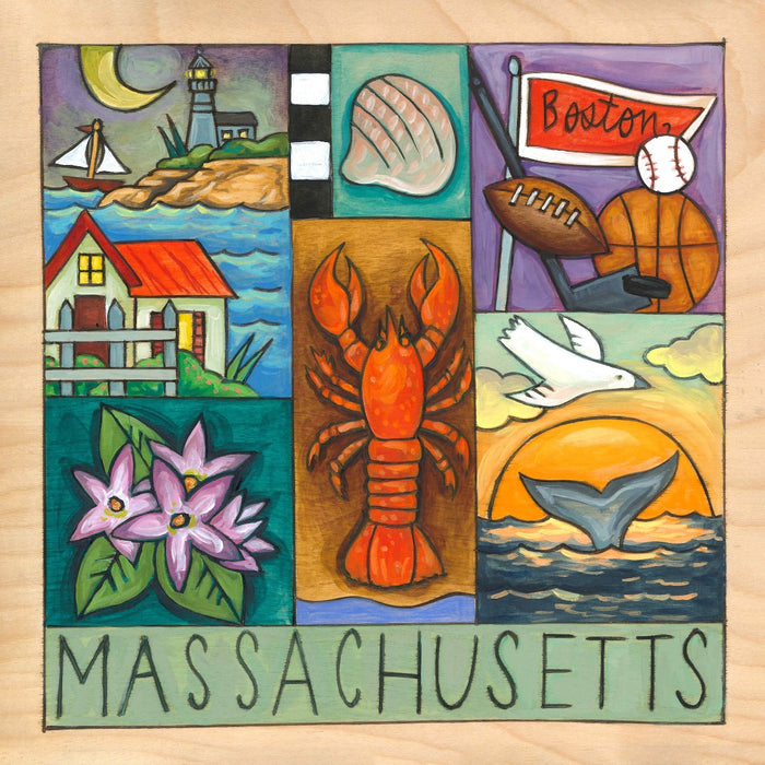 "The Bay State" | Massachusetts Plaque