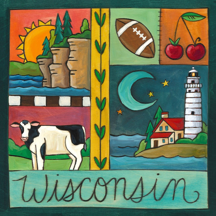 Wisconsin Plaque | "Badger State"