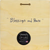 "Blessings and Peace" Plaque – Celebrate plaque with star of David and menorah motif back view