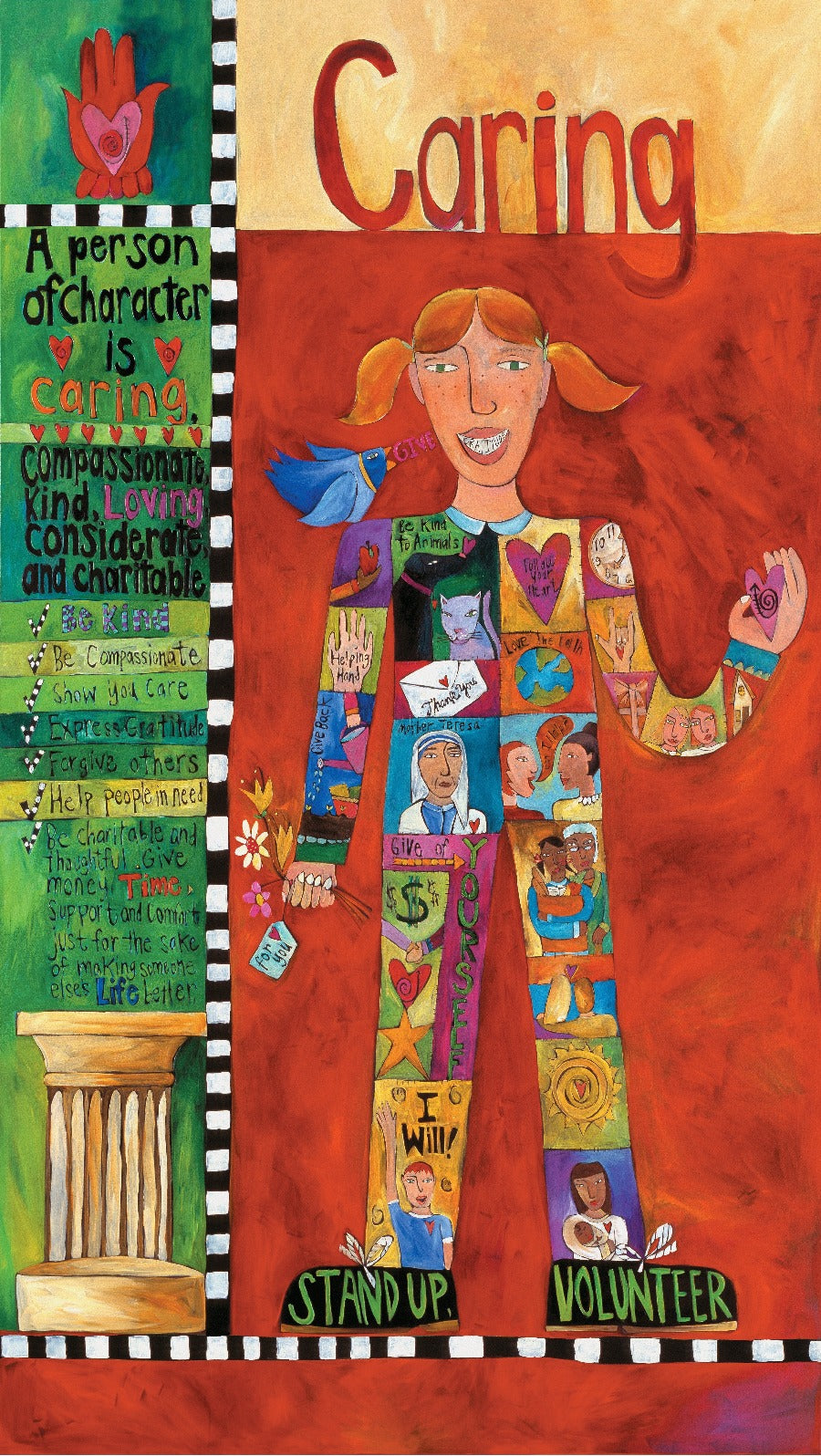 CHARACTER COUNTS Caring Poster Sticks Handmade