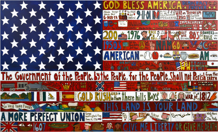 American Flag Plaque
