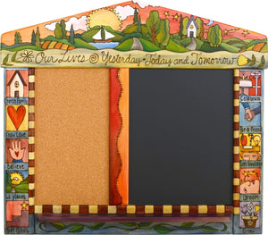 Small Activity Board –  "Our Lives" activity board with bright sunny sky over the rolling hills motif