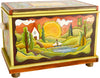 Chest –  "Treasures" chest with sun and moon on the horizon motif