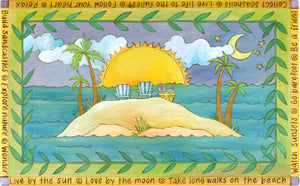 Chest –  Island themed chest with sunny beach motif