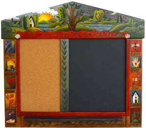 Small Activity Board –  "Life is an Adventure/Partake" activity board with sun, moon and tree of life motif