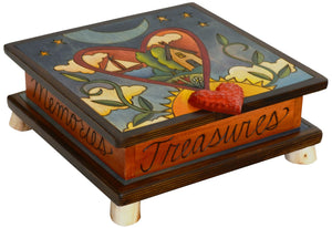 Keepsake Box – Gorgeous landscape within a heart in the sky motif