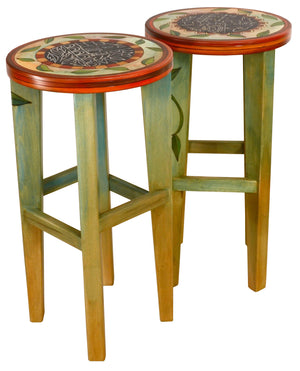 Bar Height Table –  "Follow Your Heart" bar height table with home and tree of life motif