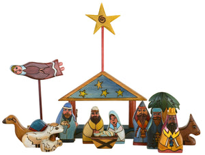 Small Nativity –  Small nativity with starry roof
