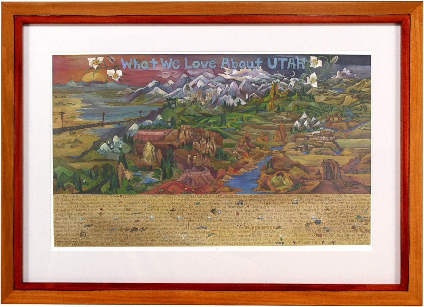 Framed WWLA Utah Lithograph –  