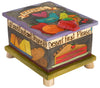 Recipe Box – Elegant "recipes" box with a sweet blue bird and various foods motif