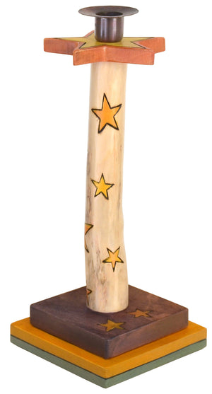 Single Candle Holder –  Single candle holder with star motif