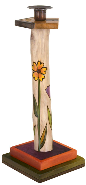 Single Candle Holder –  Single candle holder with beautiful flower motif