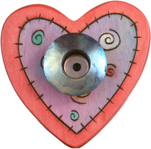 Heart-Shaped Candle Holder –  Lovely little heart-shaped candle holder