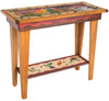 Sticks handmade sofa table with four seasons landscape motif