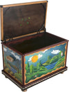 Chest –  "Treasures" chest with winter and summer landscape motif