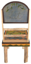 Sticks Side Chair –  Elegant and neutral chair with rolling foothills and mountains landscapes, "Sit"