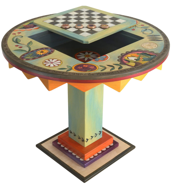 Flip-Top Game Table