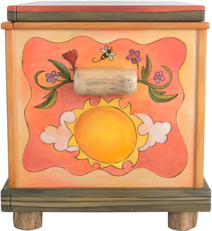 Chest –  "Tell your Story" chest with heart, sun and moon motif