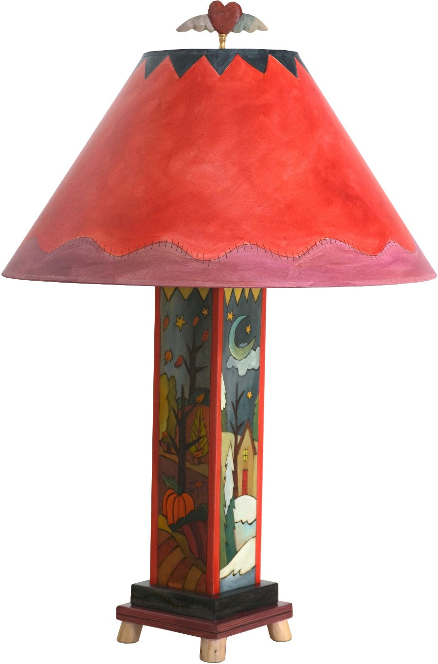 Box Table Lamp –  Colorful and vibrant four seasons table lamp