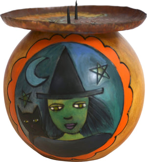 Ball Candle Holder –  A witch-y halloween motif candle holder