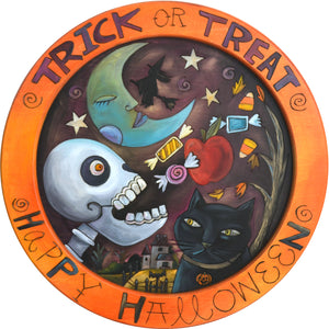 16" Round Tray –  The perfect "Happy Halloween" tray to serve your candy on!