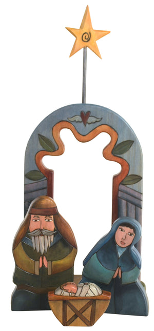 Holy Family Nativity –  Elegant and neutral holy family nativity scene