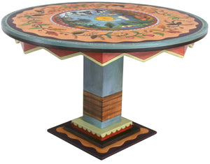 Sticks handmade dining table with four seasons design