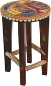 Round Stool –  Playful desert themed stool and sweets motif