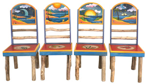 Sticks handmade chairs with tropical theme