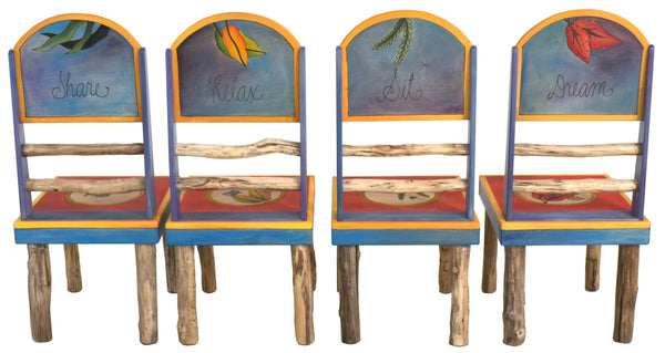 Sticks handmade chairs with tropical theme