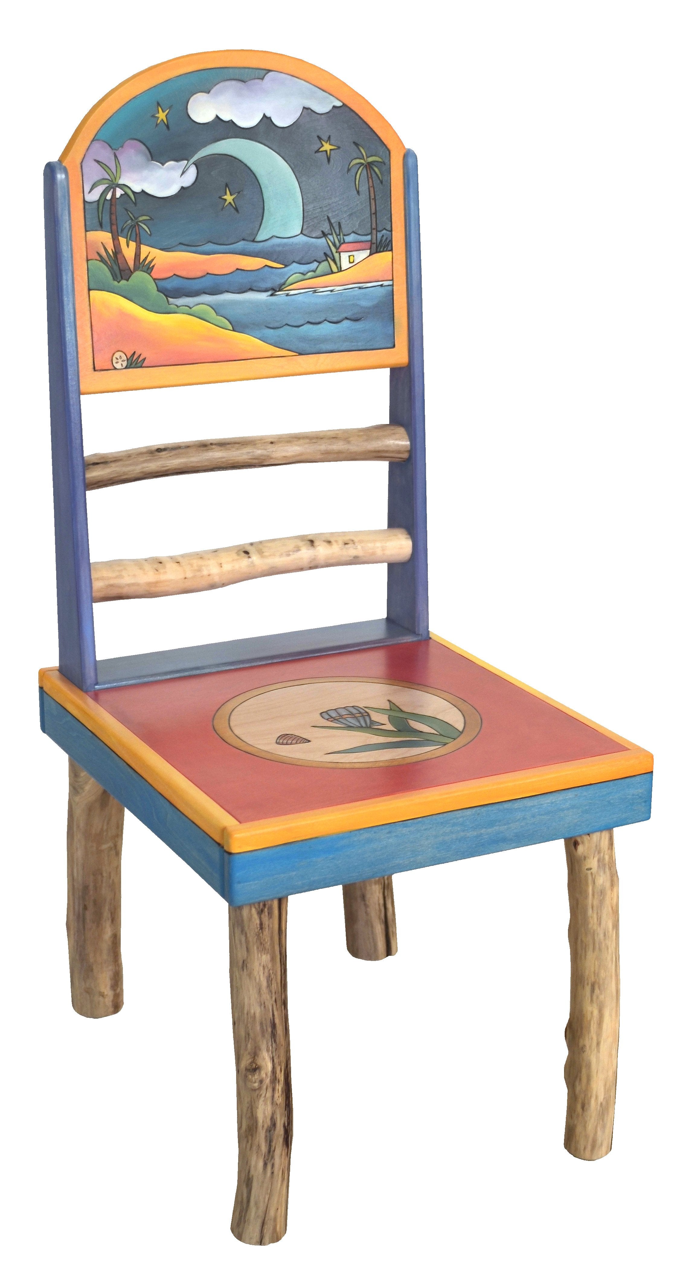 Sticks handmade chair with tropical theme