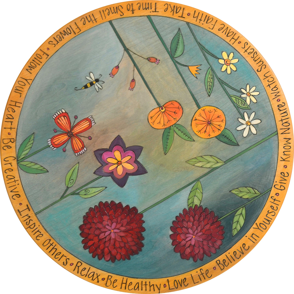 24" Lazy Susan D78450 Sticks Handmade