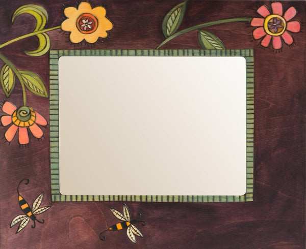 8"x10" Frame –  Frame with flower and bee motif