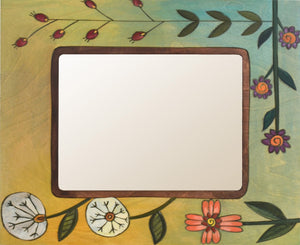8"x10" Frame –  Frame with yellow themed floral motif