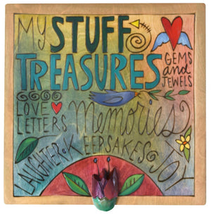 Keepsake Box – "My stuff" beautiful and busy words and phrases design
