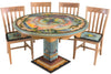 Sticks handmade dining table with beautiful coastal theme and matching chairs