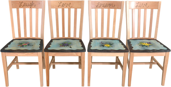 Sticks handmade chairs with beautiful coastal theme