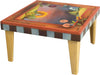 Sticks handmade coffee table with contemporary folk art design