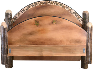 Queen Bed –  Beautifully simple queen bed with grapevine motif