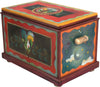 Chest –  Beautiful handcrafted storage chest with sun and moon and heart home motifs