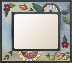 8"x10" Frame –  Frame with blue themed floral motif
