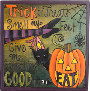 7"x7" Plaque –  A fun Halloween poem plaque