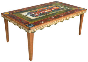 Rectangular Dining Table –  Lovely rectangular dining table with four seasons motifs