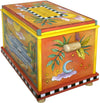 Chest –  "My Treasures" chest with beach and lake motif