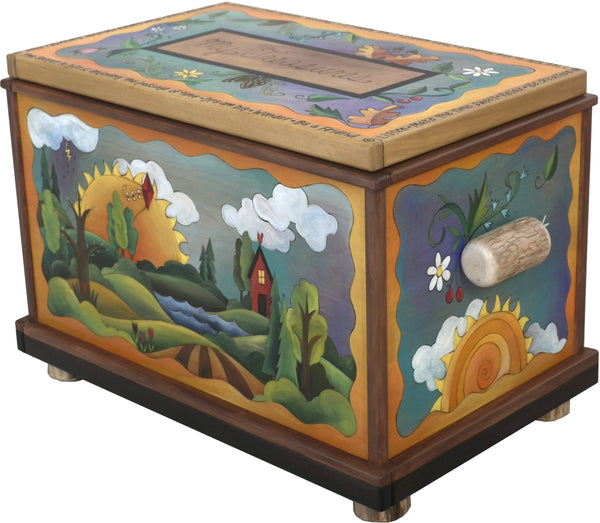 Chest –  "My Treasures" chest with changing seasons motif